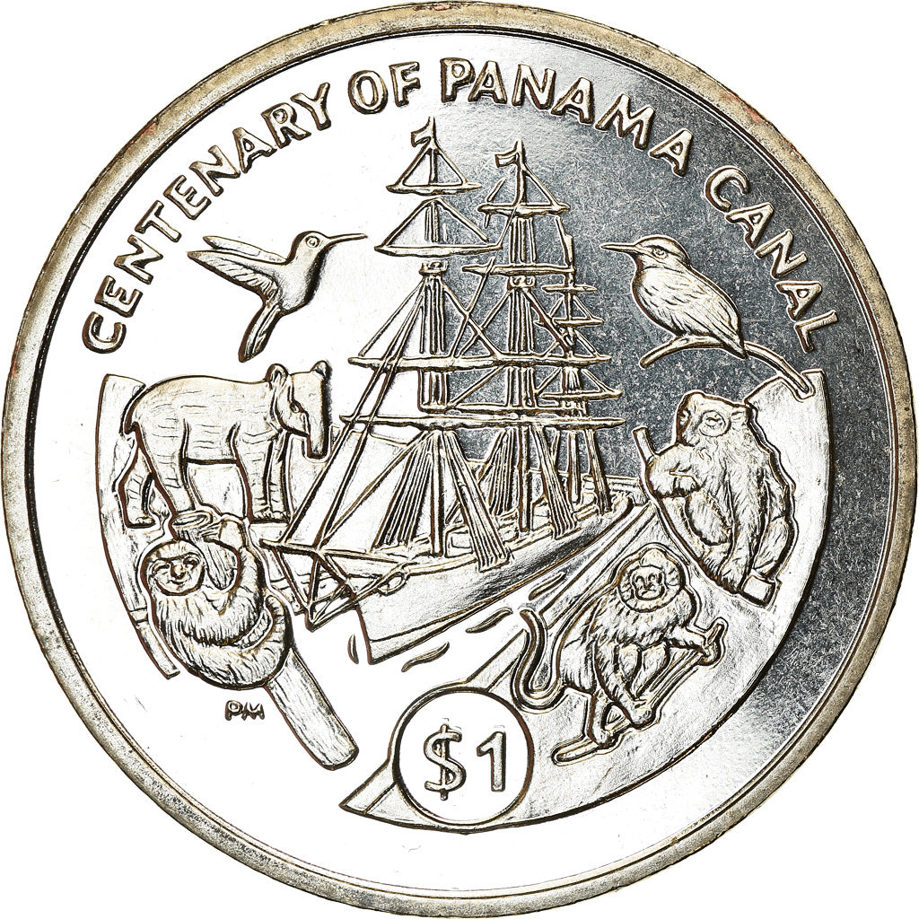 Monnaie, BRITISH VIRGIN ISLANDS, Dollar, 2014, Franklin Mint, Centenaire du