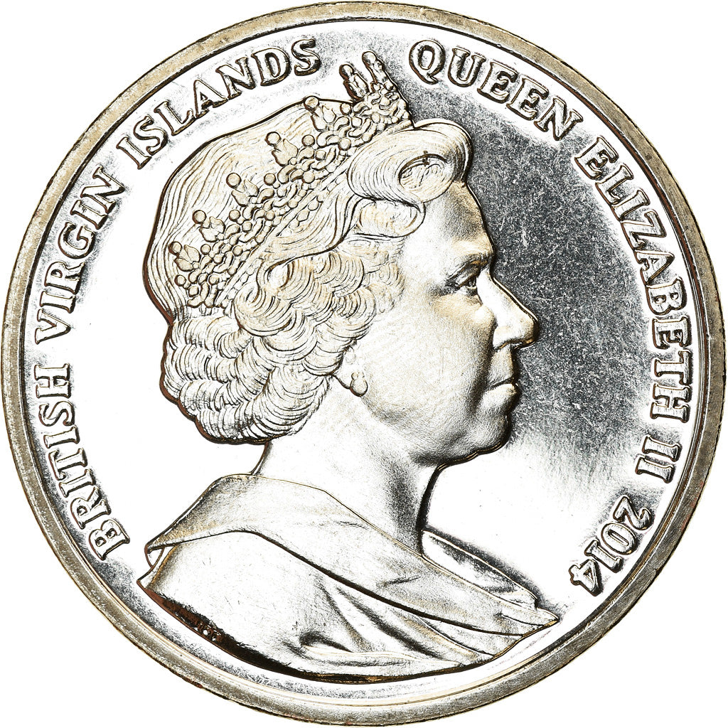 Coin, BRITISH VIRGIN ISLANDS, Dollar, 2014, Franklin Mint, Centenaire du Canal