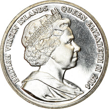 Coin, BRITISH VIRGIN ISLANDS, Dollar, 2014, Franklin Mint, Centenaire du Canal