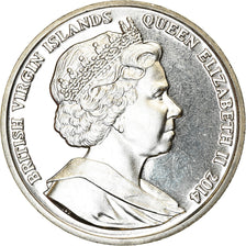 Moneta, ISOLE VERGINI BRITANNICHE, Dollar, 2014, Franklin Mint, Lawrence