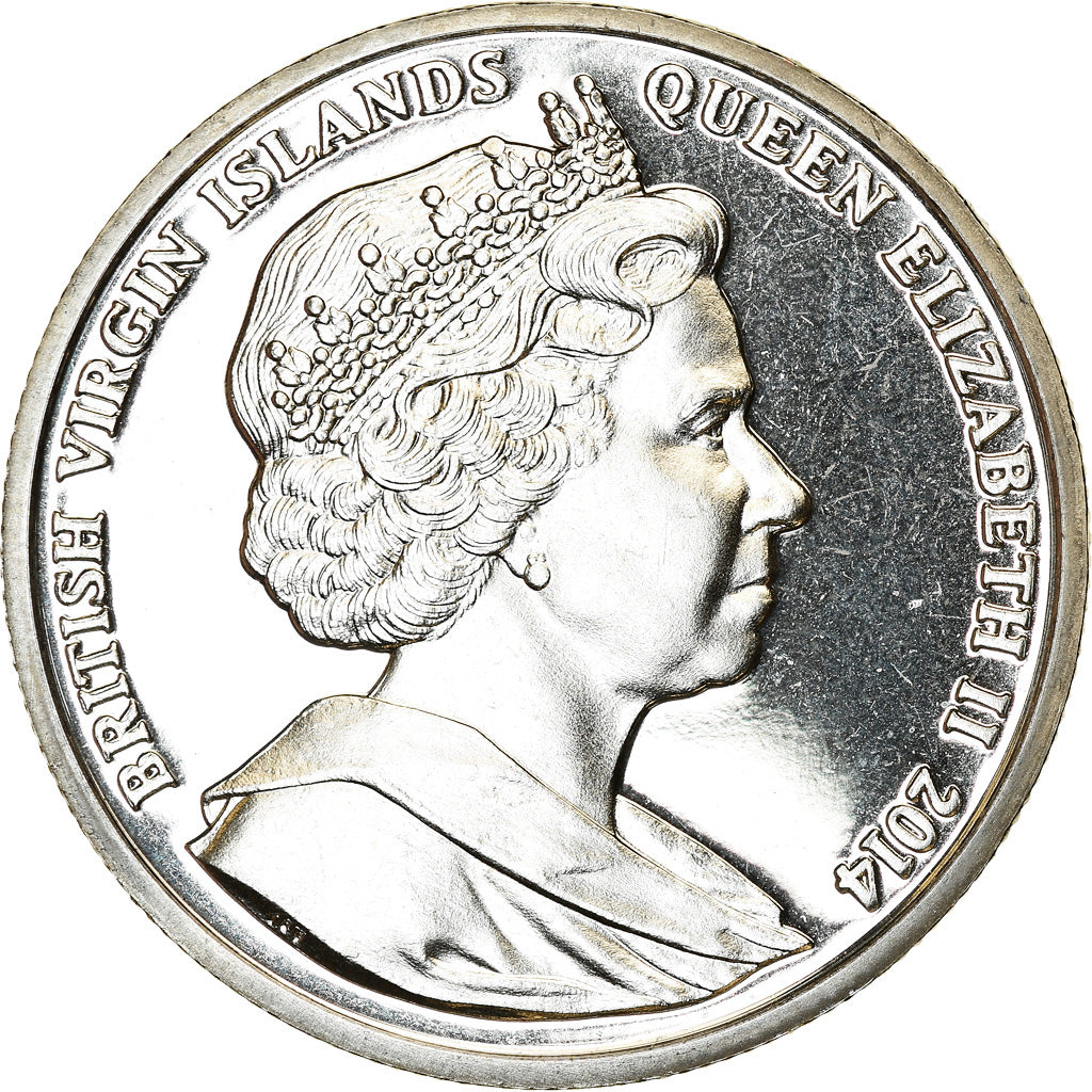 Coin, BRITISH VIRGIN ISLANDS, Dollar, 2014, Franklin Mint, Lawrence d'Arabie