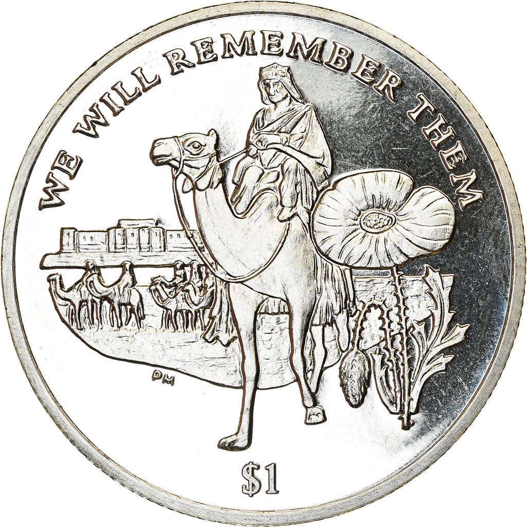 Coin, BRITISH VIRGIN ISLANDS, Dollar, 2014, Franklin Mint, Lawrence d'Arabie