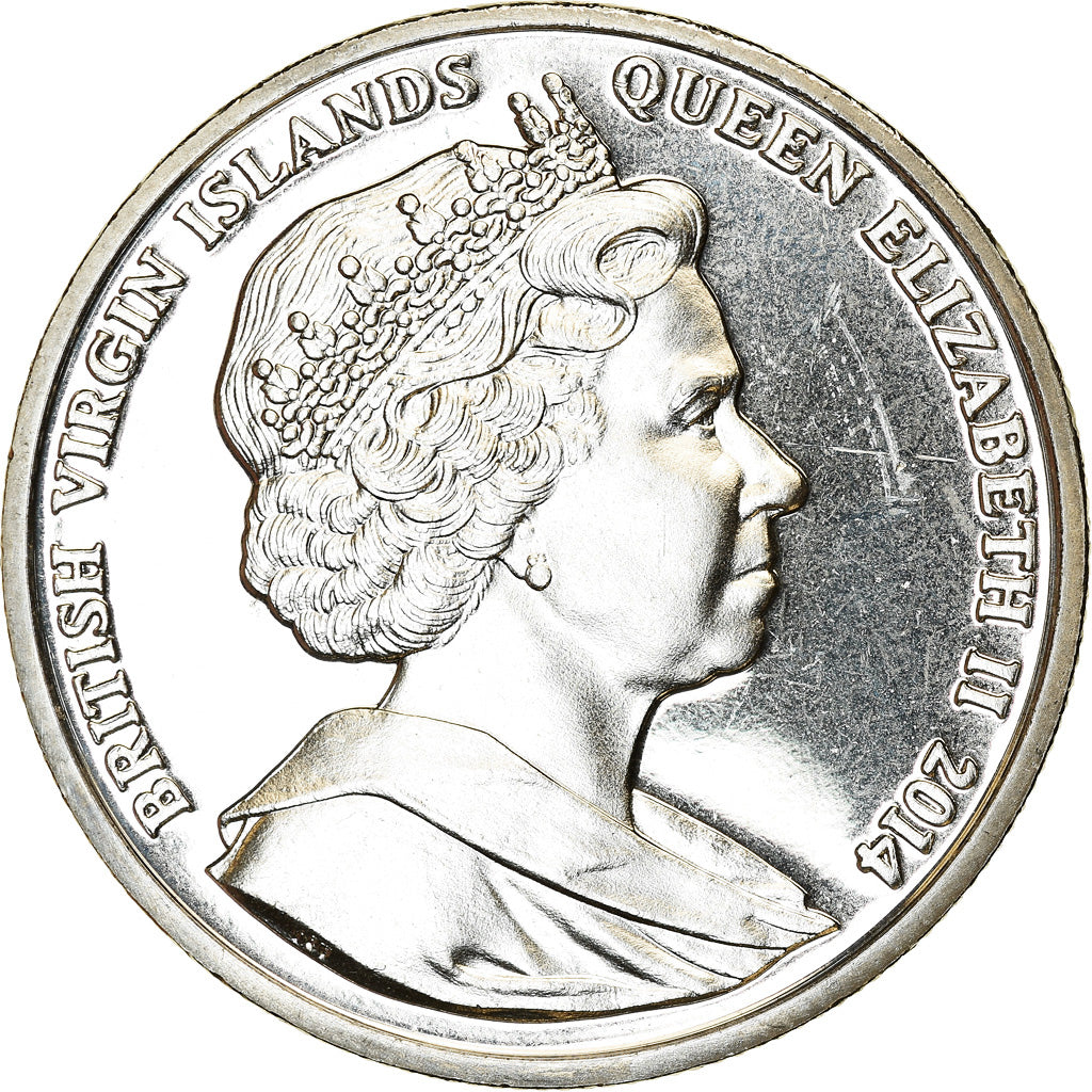 Coin, BRITISH VIRGIN ISLANDS, Dollar, 2014, Franklin Mint, Lawrence d'Arabie