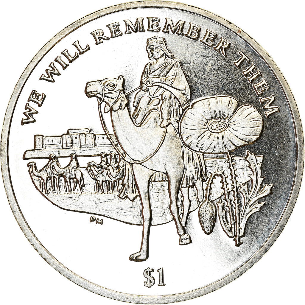Coin, BRITISH VIRGIN ISLANDS, Dollar, 2014, Franklin Mint, Lawrence d'Arabie