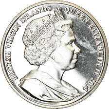 Moneta, ISOLE VERGINI BRITANNICHE, Dollar, 2014, Franklin Mint, Edith Cavell