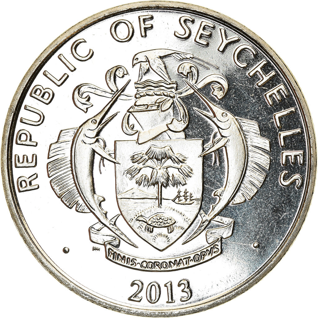 Coin, Seychelles, 5 Rupees, 2013, British Royal Mint, Pape François, MS(63)
