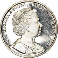 Coin, South Georgia and the South Sandwich Islands, 2 Pounds, 2013, Phoque de