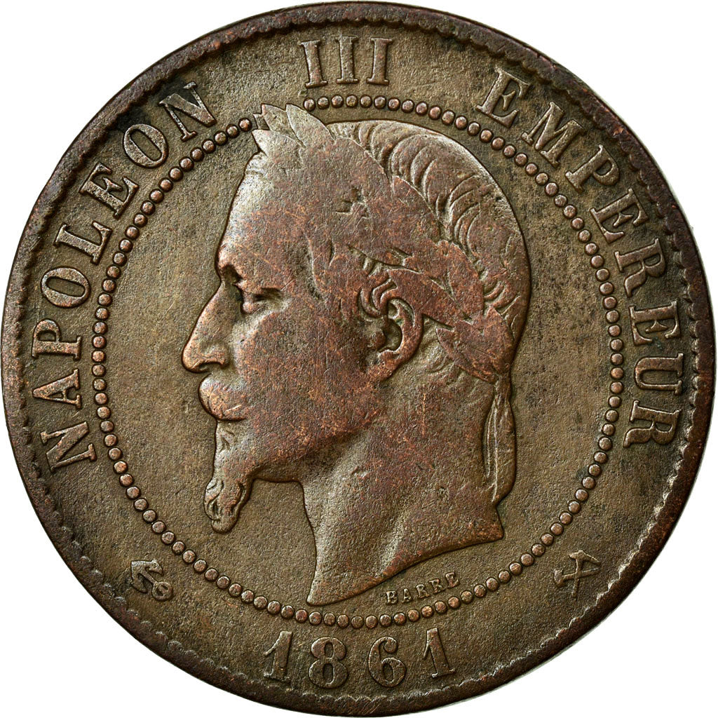 Coin, France, Napoleon III, Napoléon III, 10 Centimes, 1861, Bordeaux
