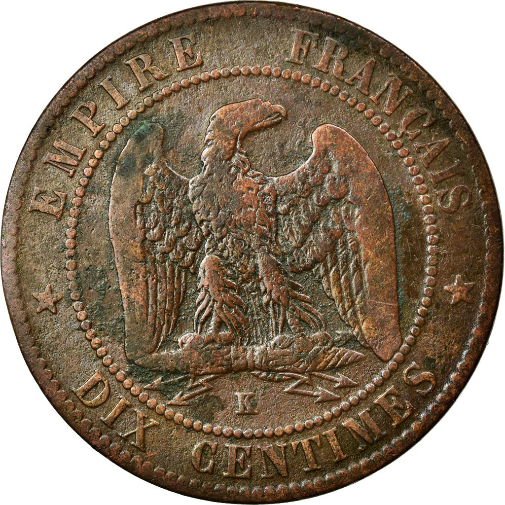 Coin, France, Napoleon III, Napoléon III, 10 Centimes, 1861, Bordeaux