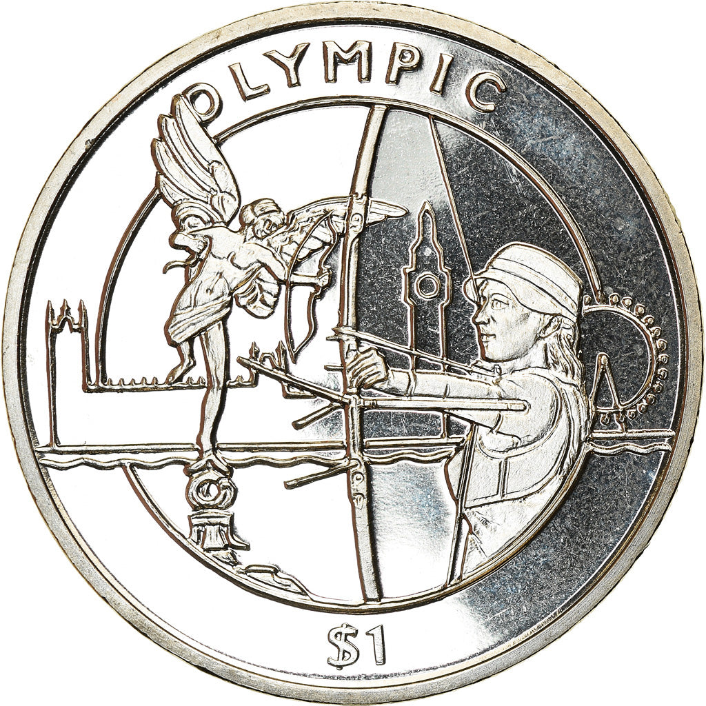 Coin, Sierra Leone, Dollar, 2012, British Royal Mint, Discipline Olympique - Tir