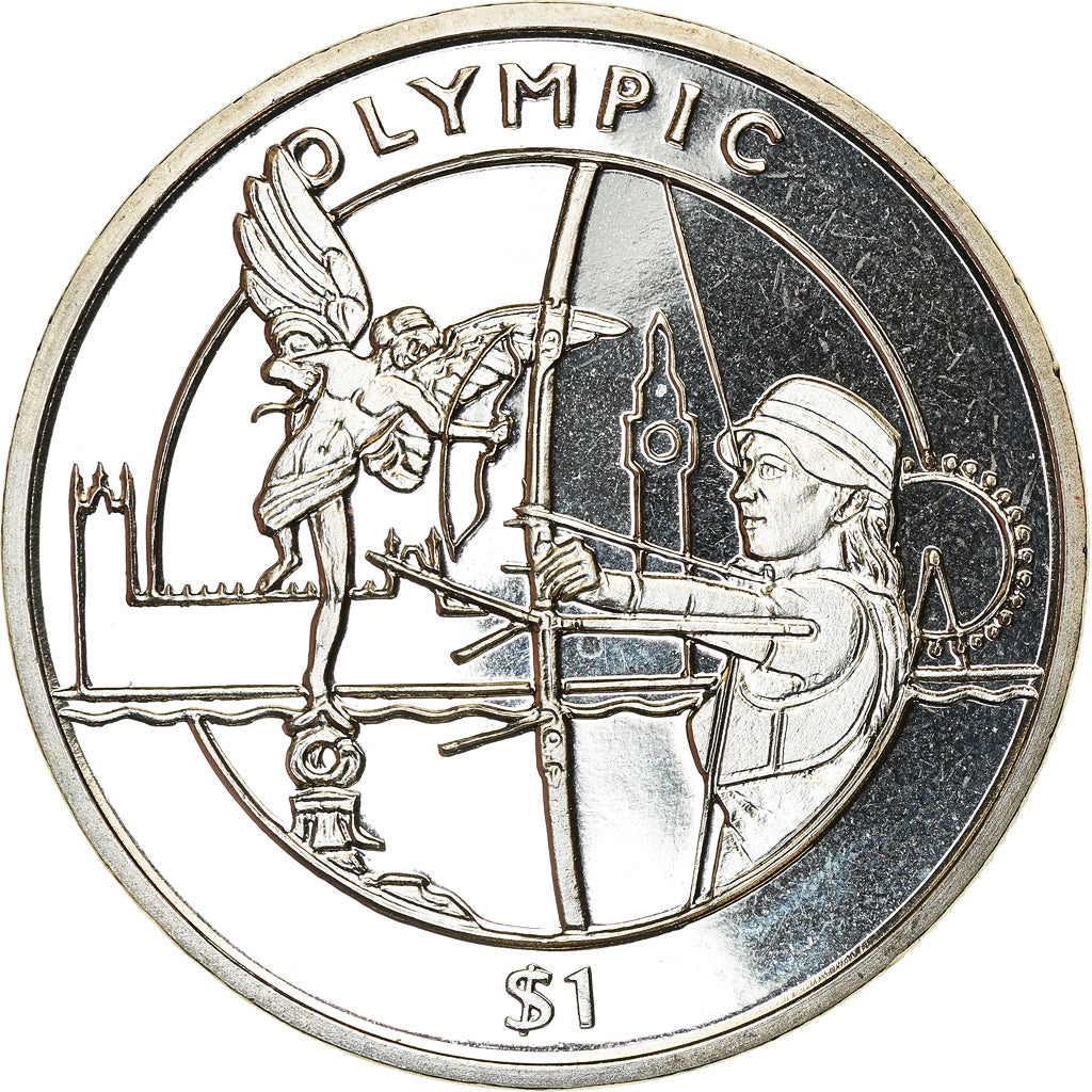 Coin, Sierra Leone, Dollar, 2012, British Royal Mint, Discipline Olympique - Tir