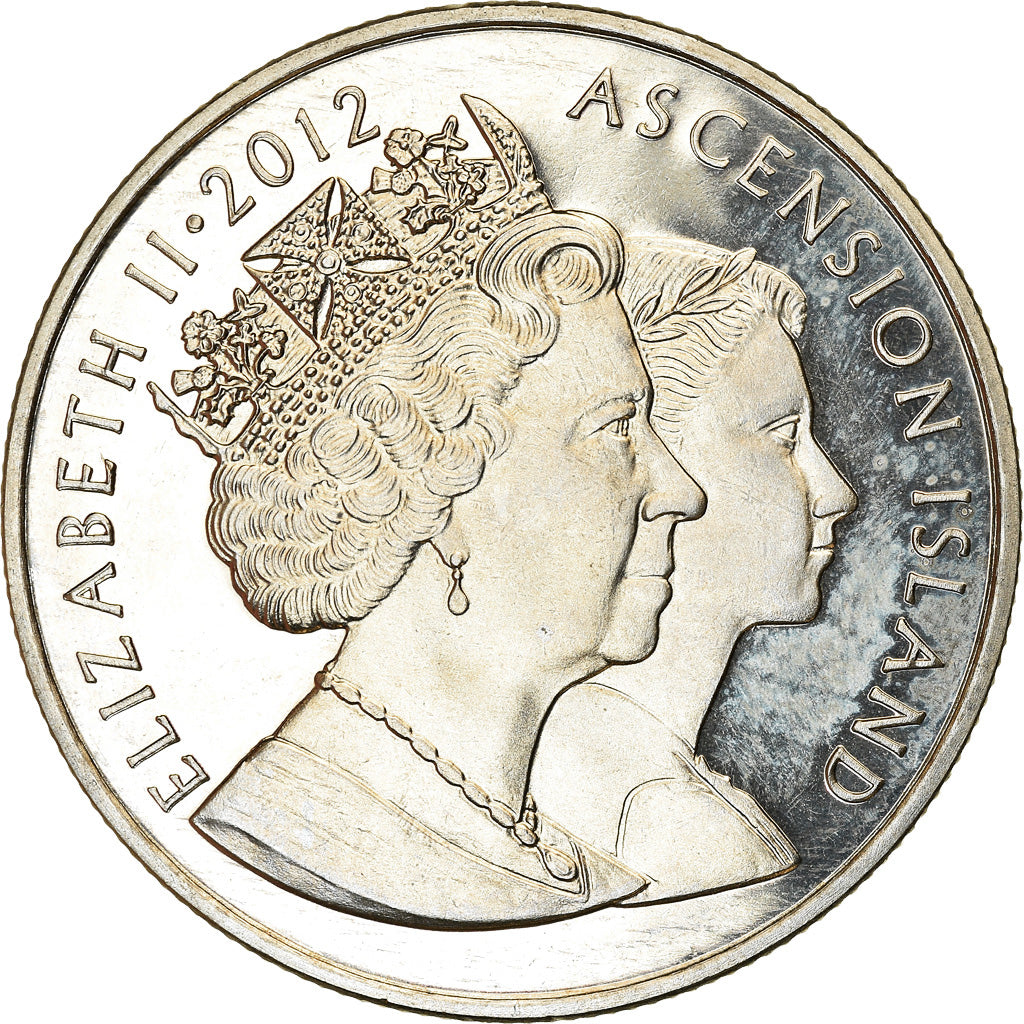 Coin, Ascension Island, 2 Pounds, 2012, Pobjoy Mint, Jubilé de diamant, MS(63)