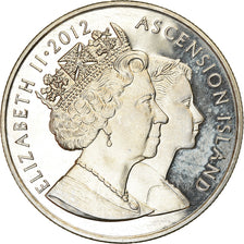 Coin, Ascension Island, 2 Pounds, 2012, Pobjoy Mint, Jubilé de diamant, MS(63)