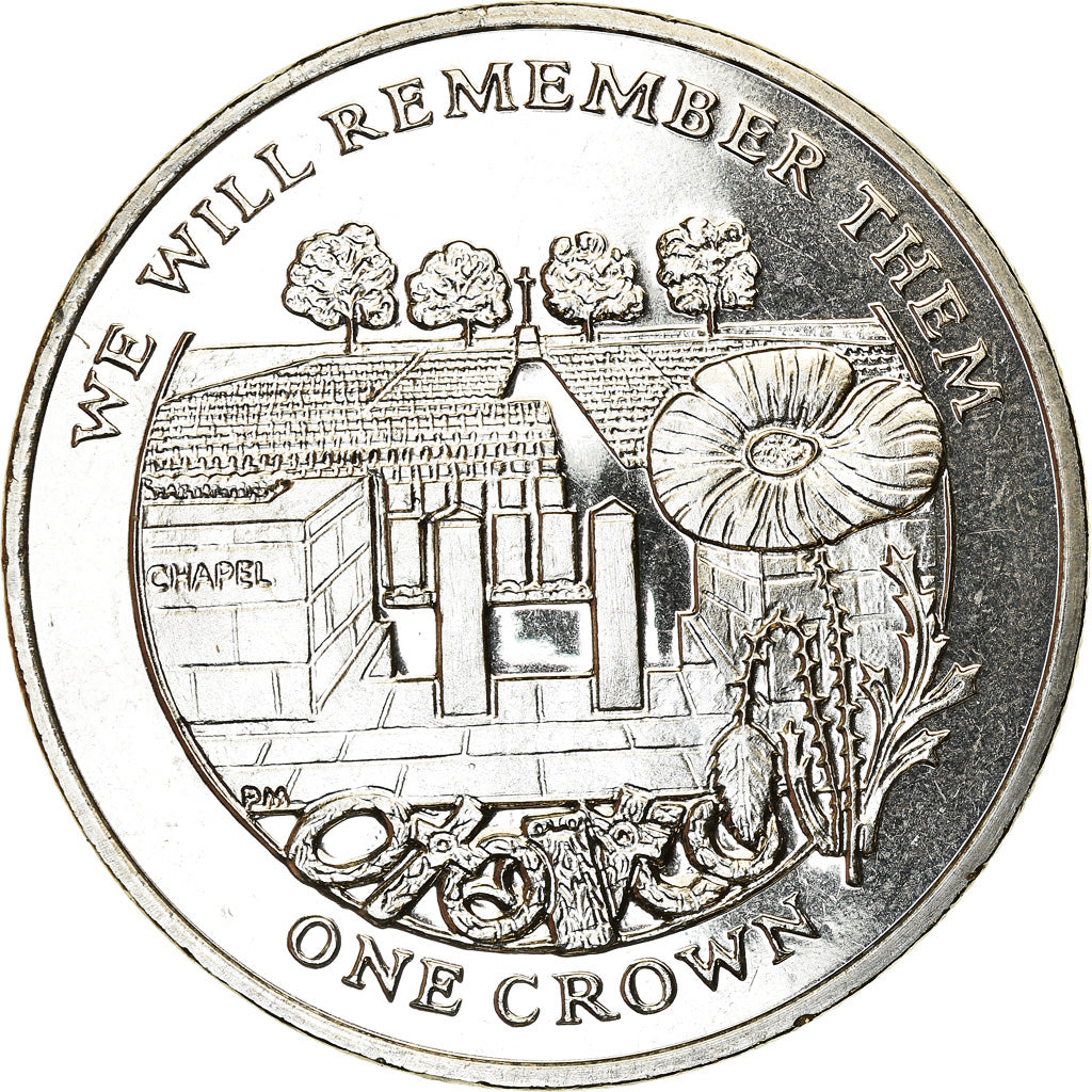 Coin, Ascension Island, Crown, 2014, Pobjoy Mint, Cimetière de la Somme