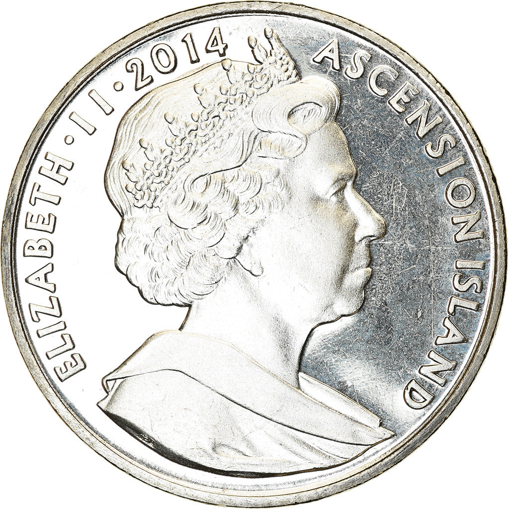 Coin, Ascension Island, Crown, 2014, Pobjoy Mint, Cimetière de la Somme