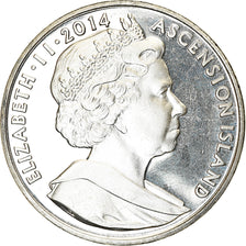 Coin, Ascension Island, Crown, 2014, Pobjoy Mint, Cimetière de la Somme