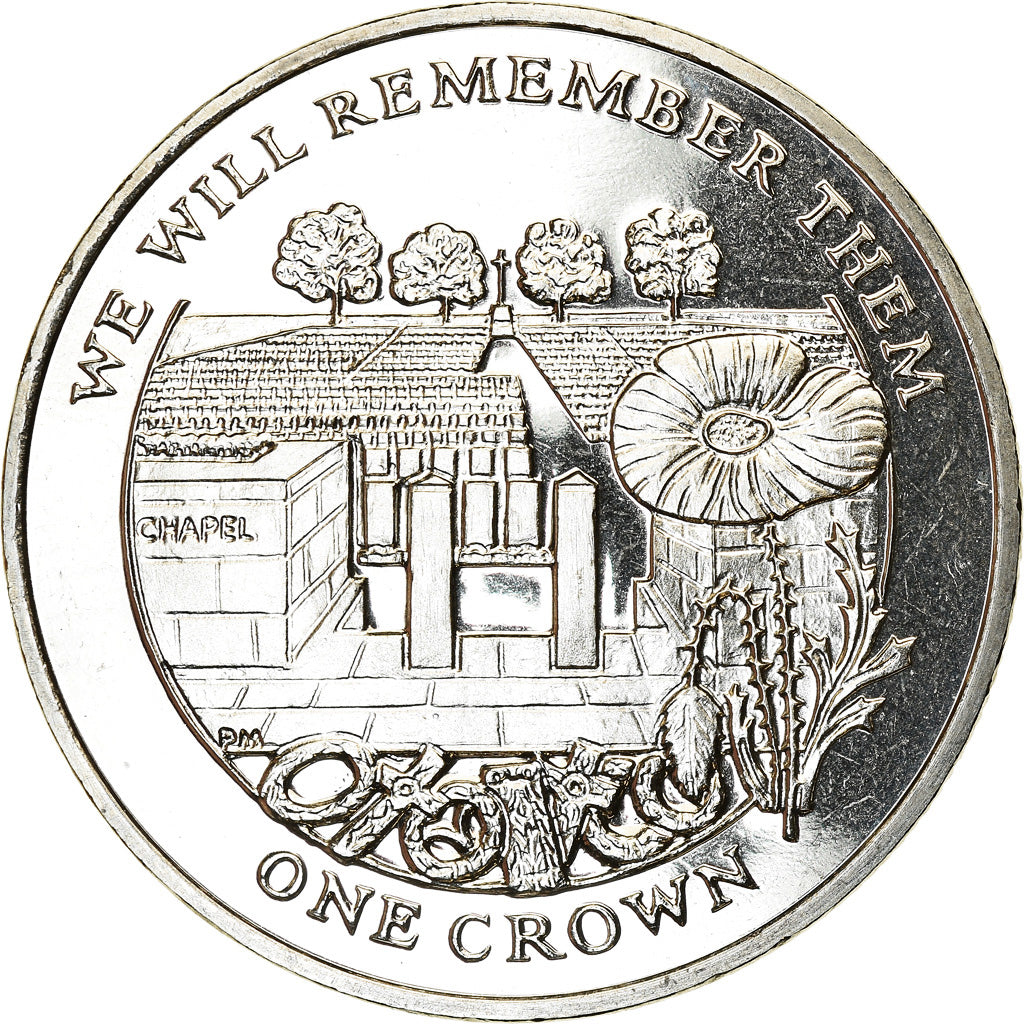 Coin, Ascension Island, Crown, 2014, Pobjoy Mint, Cimetière de la Somme