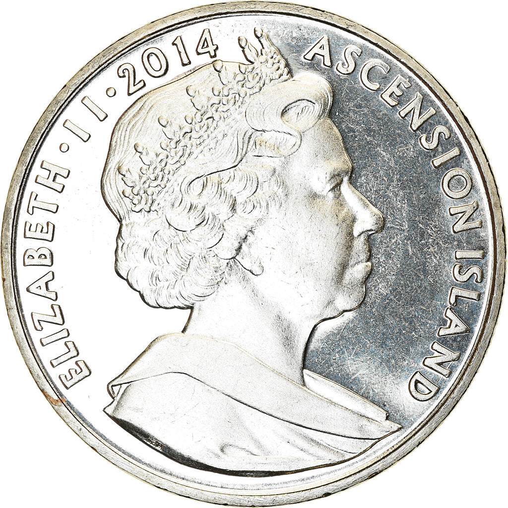 Coin, Ascension Island, Crown, 2014, Pobjoy Mint, Cimetière de la Somme