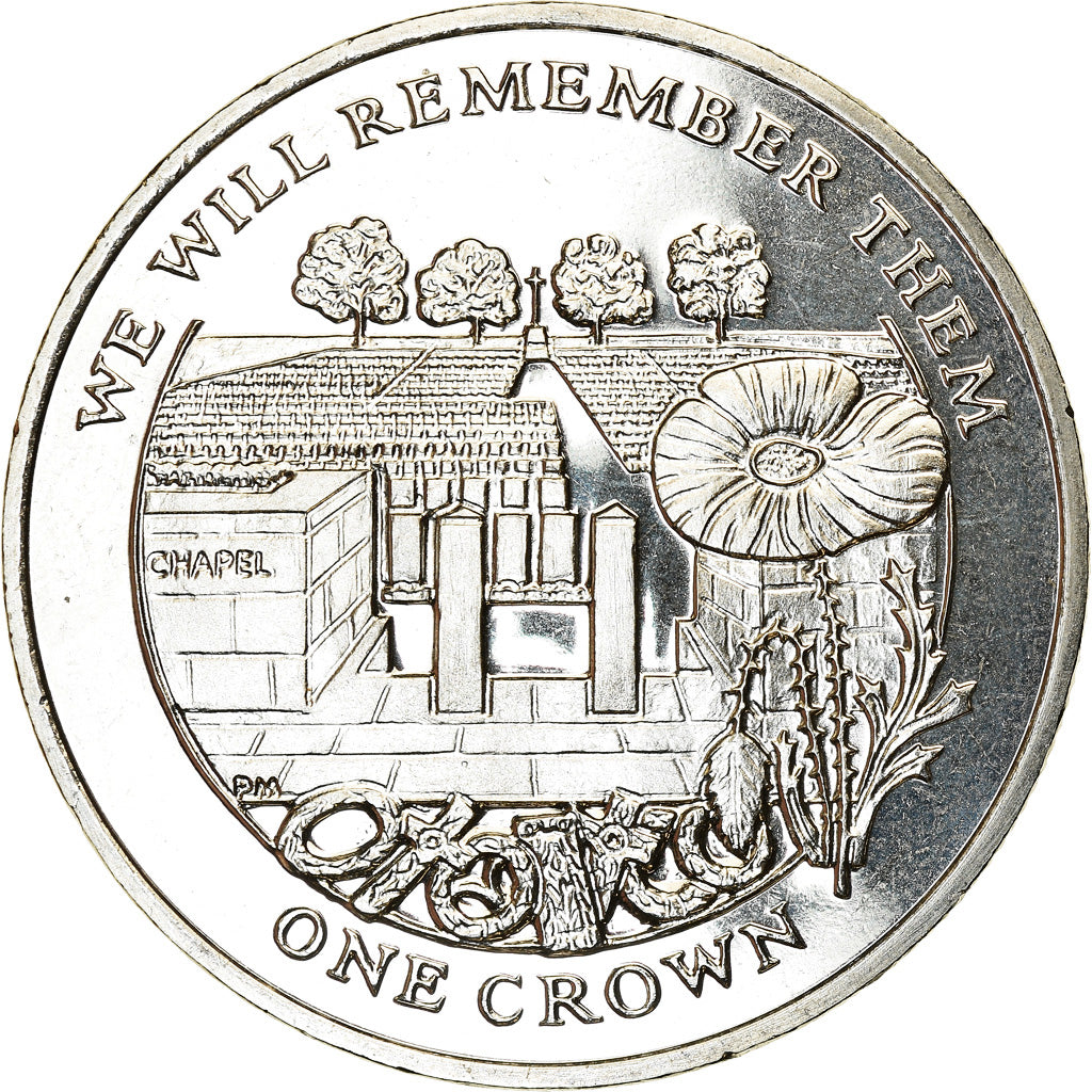 Coin, Ascension Island, Crown, 2014, Pobjoy Mint, Cimetière de la Somme