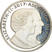Coin, Ascension Island, Crown, 2017, Pobjoy Mint, Elizabeth II et le Prince