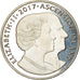 Monnaie, Ascension Island, Crown, 2017, Pobjoy Mint, Elizabeth II et le Prince