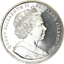 Coin, Falkland Islands, Crown, 2014, Croix du sacrifice, MS(63), Cupro-nickel