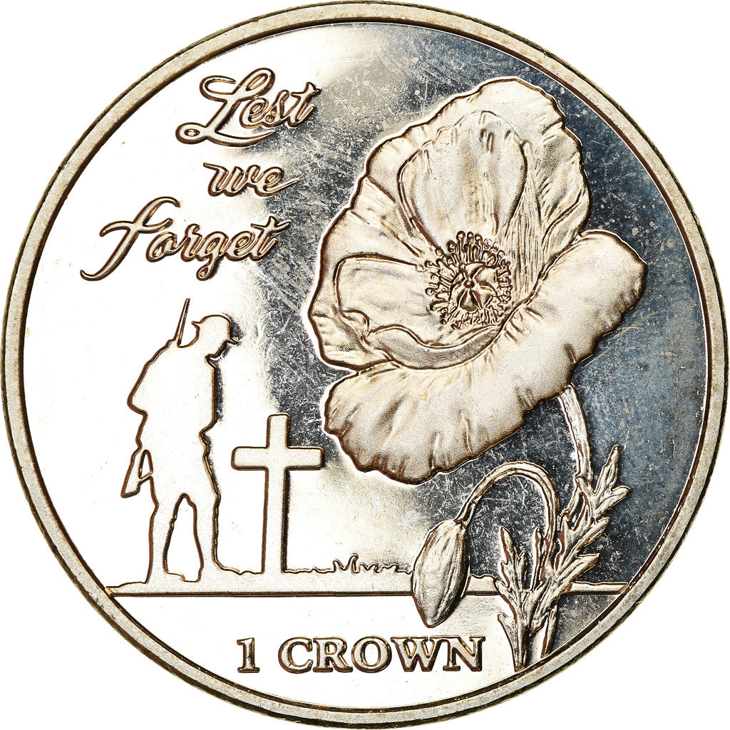 Coin, Falkland Islands, Crown, 2017, 35ème anniversaire de la libération