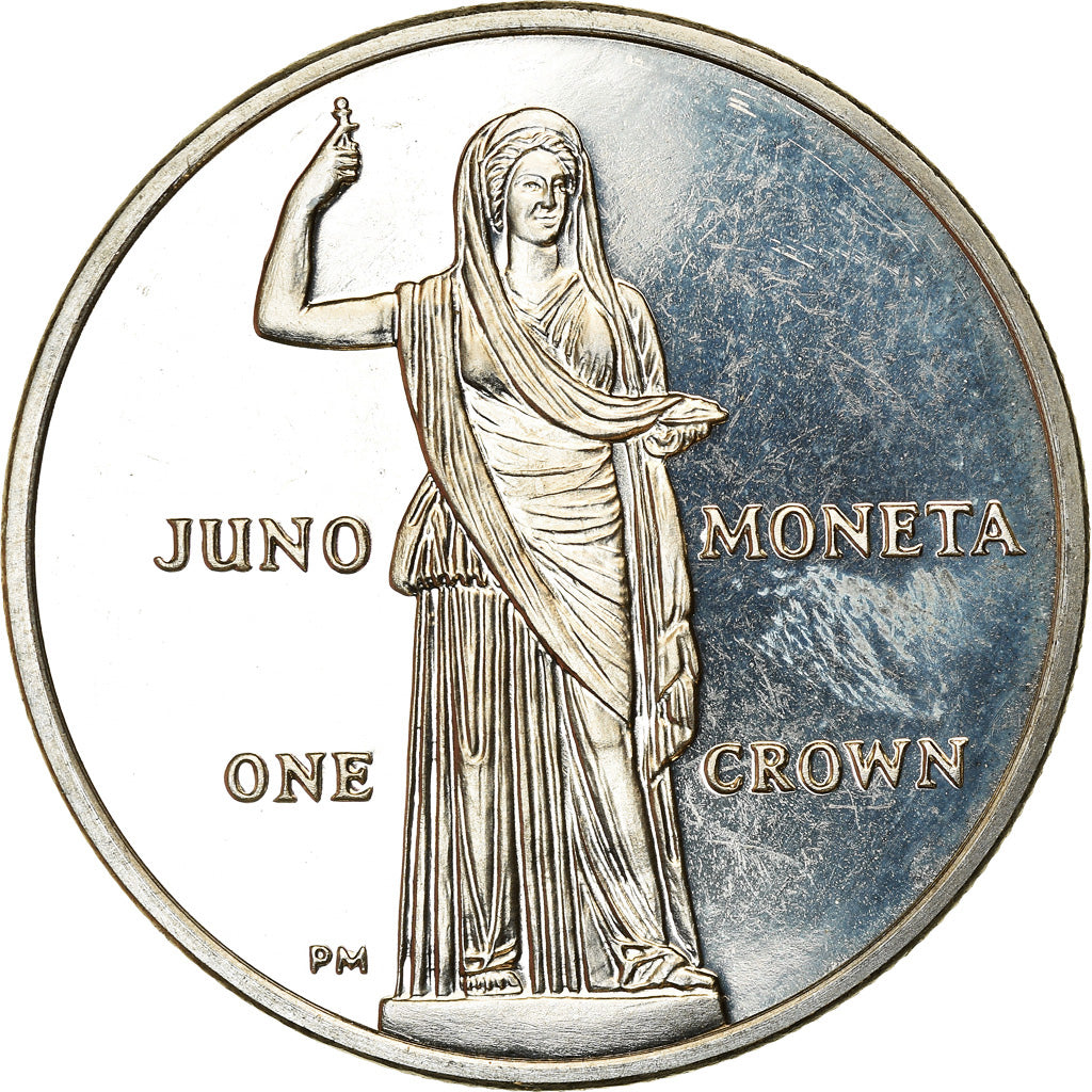 Coin, Isle of Man, Elizabeth II, Crown, 2012, Pobjoy Mint, Juno Moneta, MS(63)