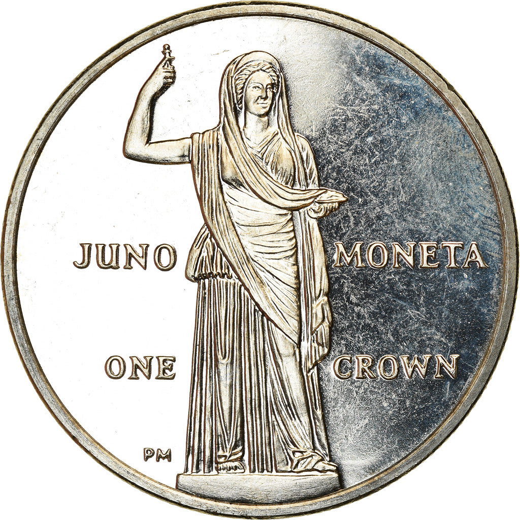 Coin, Isle of Man, Elizabeth II, Crown, 2012, Pobjoy Mint, Juno Moneta, MS(63)