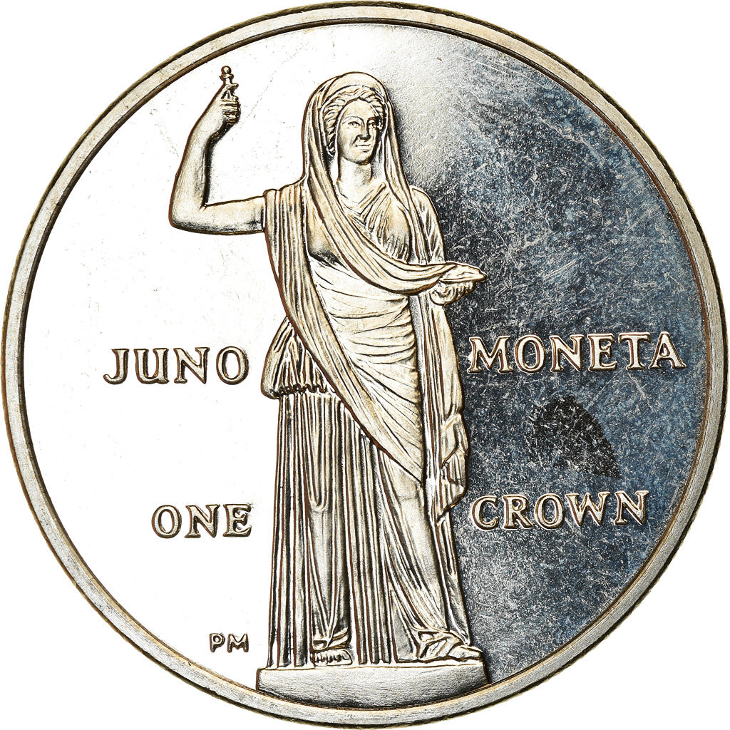 Coin, Isle of Man, Elizabeth II, Crown, 2012, Pobjoy Mint, Juno Moneta, MS(63)