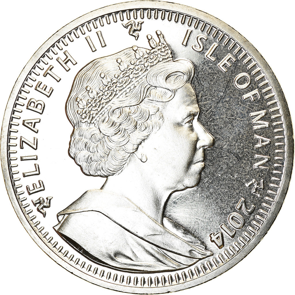 Coin, Isle of Man, Elizabeth II, Crown, 2014, Pobjoy Mint, Trêve de Noël 1914