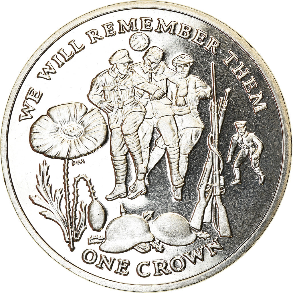 Monnaie, Isle of Man, Elizabeth II, Crown, 2014, Pobjoy Mint, Trêve de Noël
