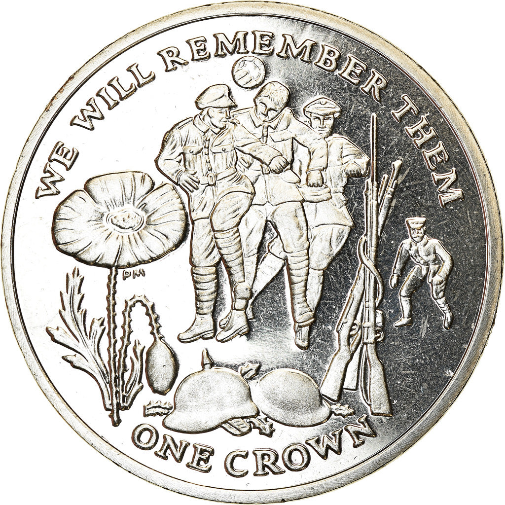 Monnaie, Isle of Man, Elizabeth II, Crown, 2014, Pobjoy Mint, Trêve de Noël