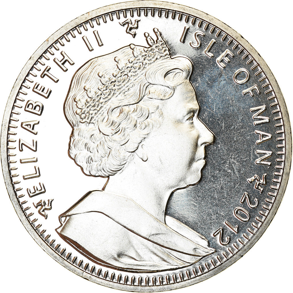 Coin, Isle of Man, Elizabeth II, Crown, 2012, Pobjoy Mint, Coupe du monde de
