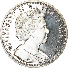 Coin, Isle of Man, Elizabeth II, Crown, 2012, Pobjoy Mint, Coupe du monde de