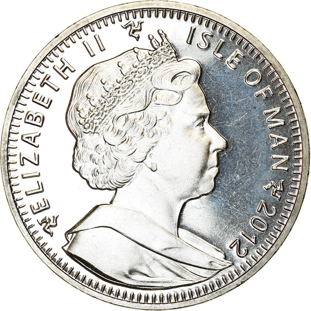 Coin, Isle of Man, Elizabeth II, Crown, 2012, Pobjoy Mint, Coupe du monde de