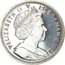 Coin, Isle of Man, Elizabeth II, Crown, 2012, Pobjoy Mint, Coupe du monde de
