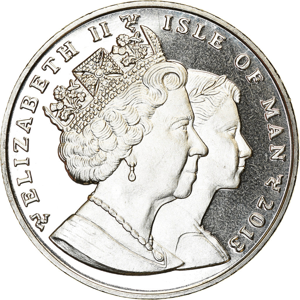 Coin, Isle of Man, Elizabeth II, Crown, 2013, Pobjoy Mint, Jubilé de diamant