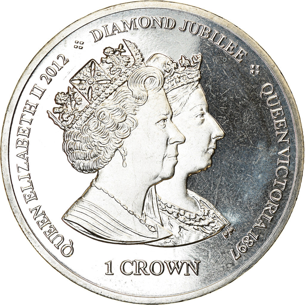 Münze, Isle of Man, Elizabeth II, Crown, 2013, Pobjoy Mint, Jubilé de diamant