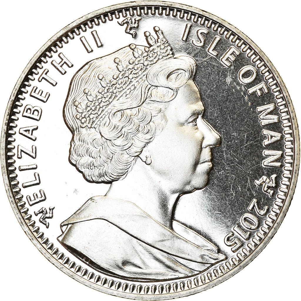 Coin, Isle of Man, Elizabeth II, Crown, 2015, Pobjoy Mint, Bicentenaire de