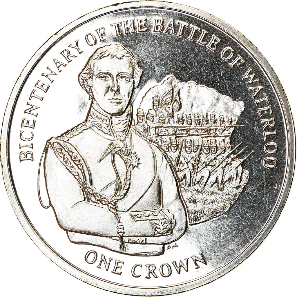 Coin, Isle of Man, Elizabeth II, Crown, 2015, Pobjoy Mint, Bicentenaire de