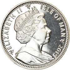 Coin, Isle of Man, Elizabeth II, Crown, 2015, Pobjoy Mint, Bicentenaire de