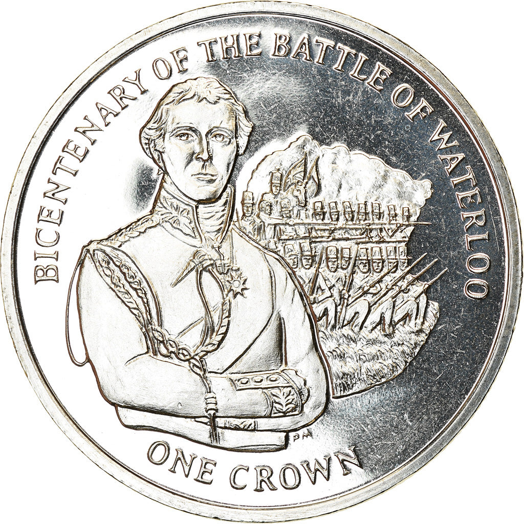 Coin, Isle of Man, Elizabeth II, Crown, 2015, Pobjoy Mint, Bicentenaire de