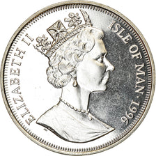 Coin, Isle of Man, Elizabeth II, Crown, 1996, Pobjoy Mint, Préservez la Terre -