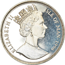 Monnaie, Isle of Man, Elizabeth II, Crown, 1996, Pobjoy Mint, Pingouin Torda