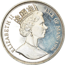 Monnaie, Isle of Man, Elizabeth II, Crown, 1996, Pobjoy Mint, Pingouin Torda
