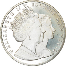 Coin, Isle of Man, Elizabeth II, Crown, 2012, Pobjoy Mint, Couronnement de la