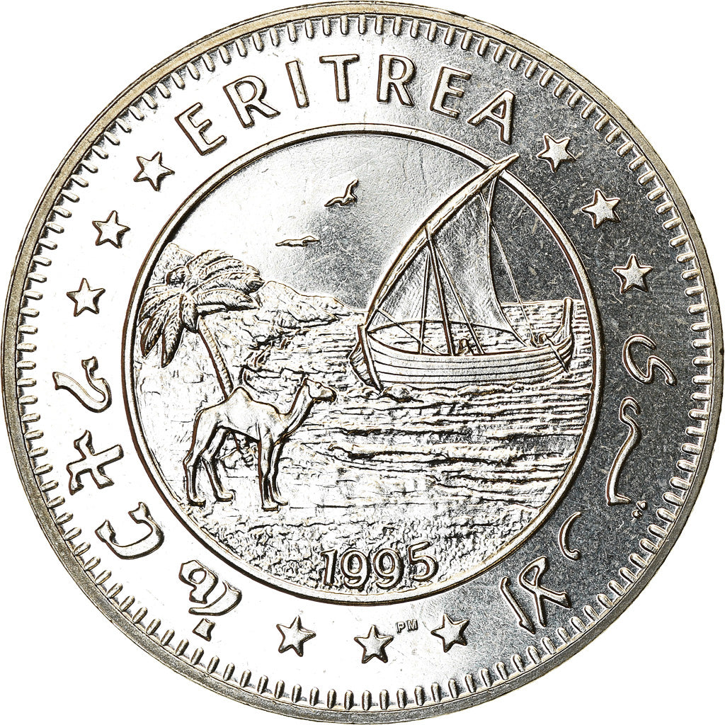Moneta, Eritrea, Dollar, 1995, Préservez la Terre - Grand duc, SPL