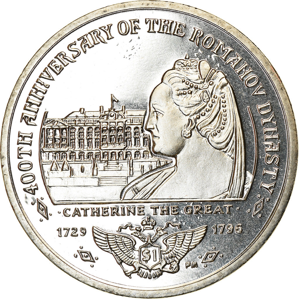 Coin, BRITISH VIRGIN ISLANDS, Dollar, 2013, Franklin Mint, Dynastie Romanov -
