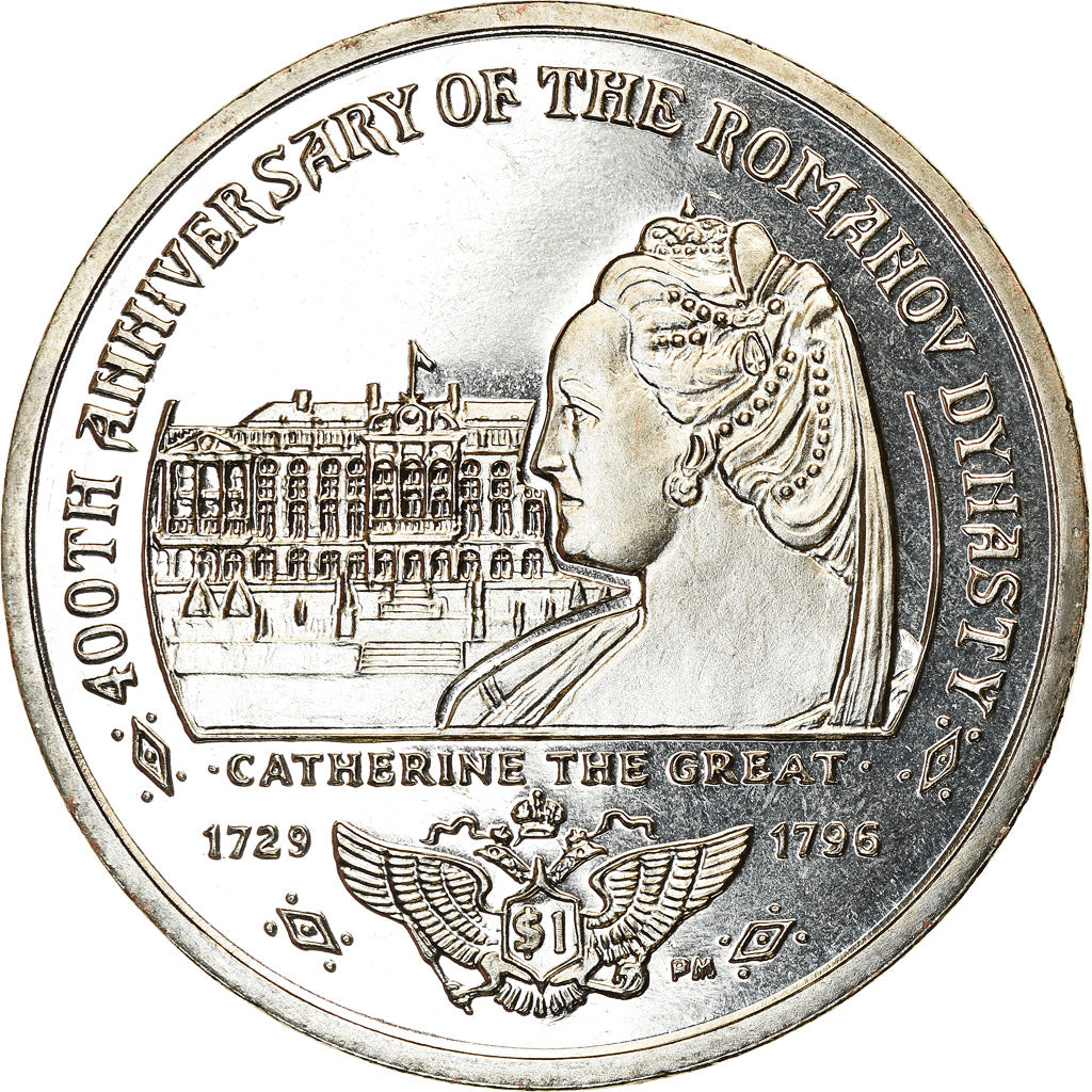 Coin, BRITISH VIRGIN ISLANDS, Dollar, 2013, Franklin Mint, Dynastie Romanov -